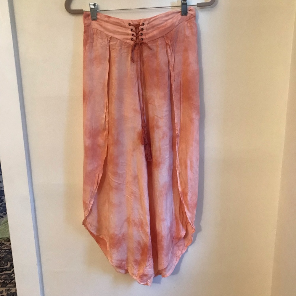 Boho Tie dye linen pants